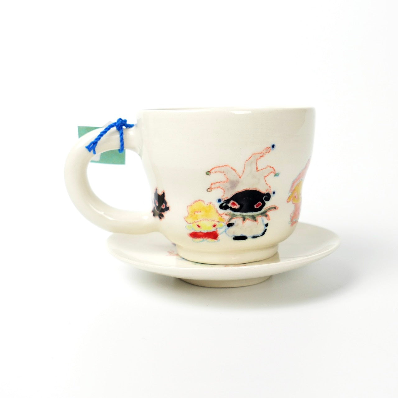 Gothic clown Nomi mug & saucer